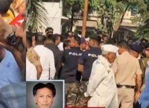 संतप्त जमावाने तोडले न्यायालयाचे फाटक, सौम्य लाठीमार